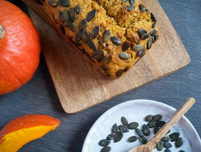 Herbstbrot mit Kürbis