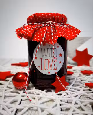Fruchtige Kirschmarmelade mit Glühwein
