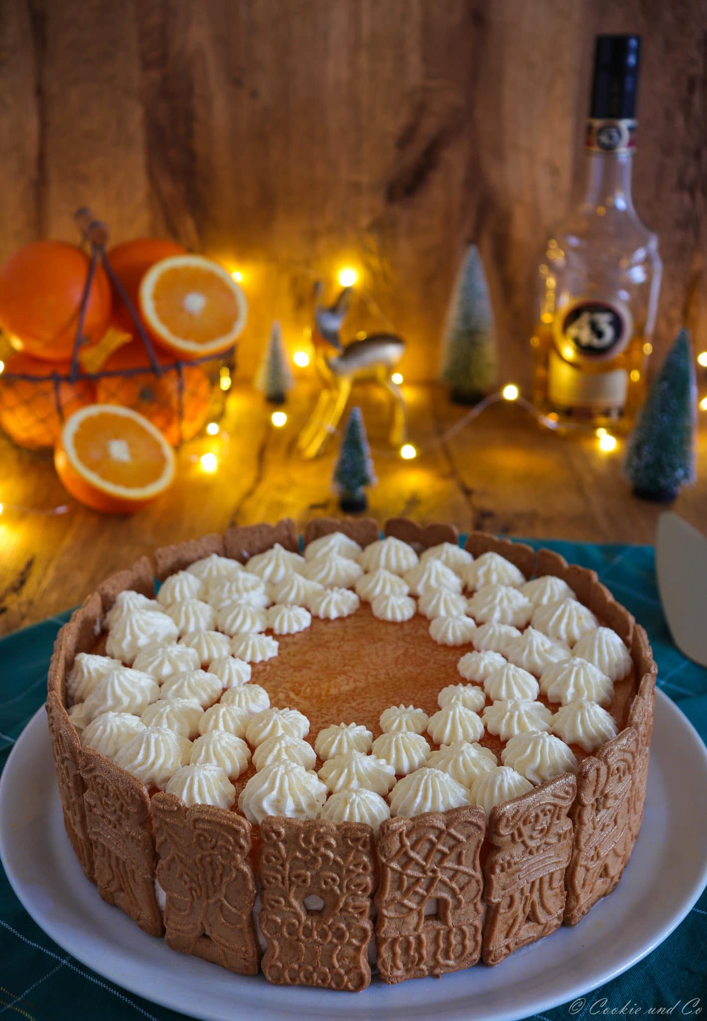 Spekulatius-Torte mit Mandarinen (no bake)