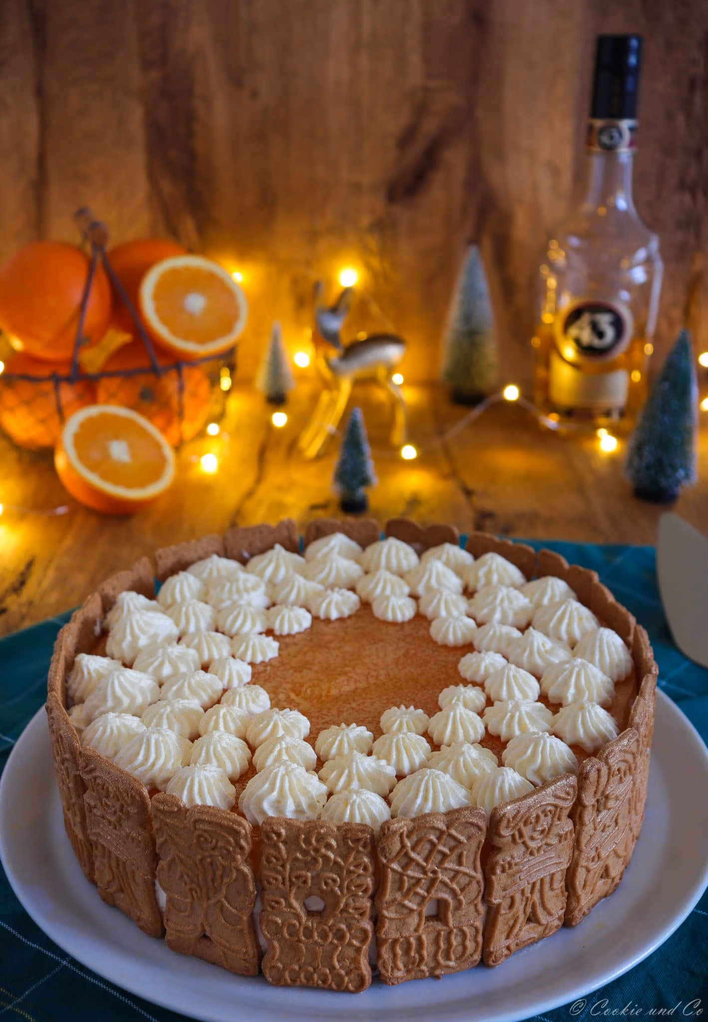 Spekulatius-Torte mit Mandarinen (no bake)