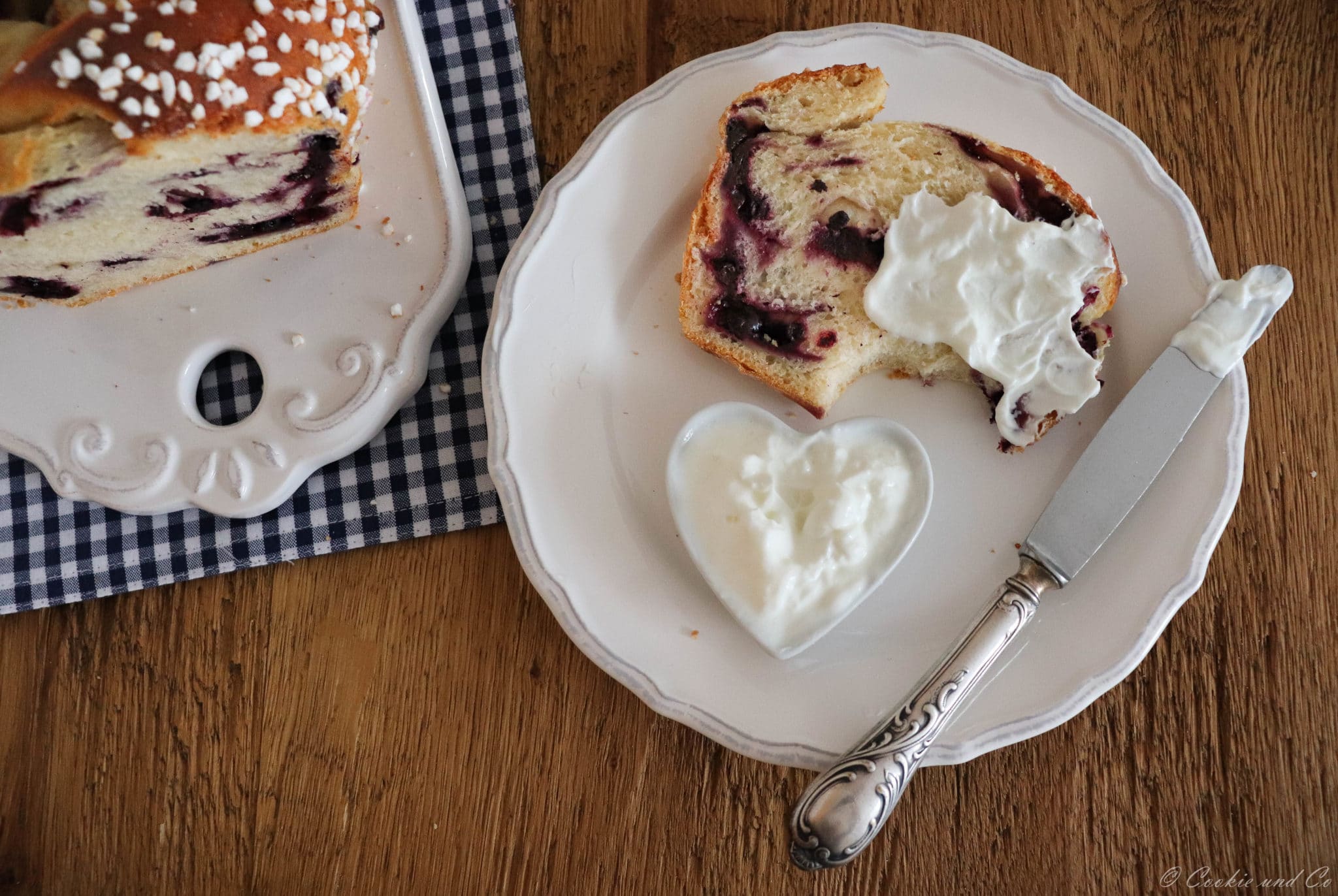 Heidelbeerbrot mit Skyr