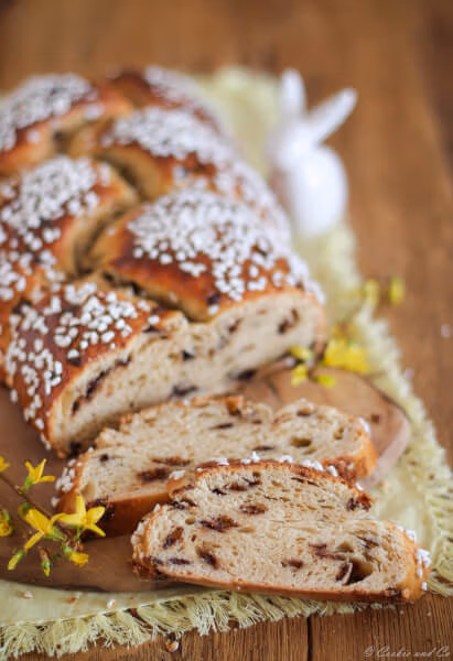 Hefezopf mit Eierlikör.