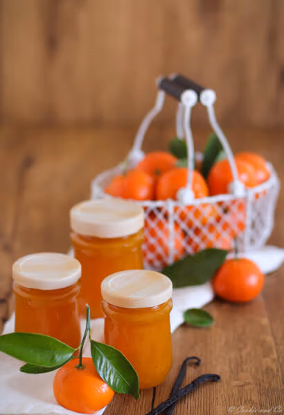 Mandarinen-Vanille-Konfitüre