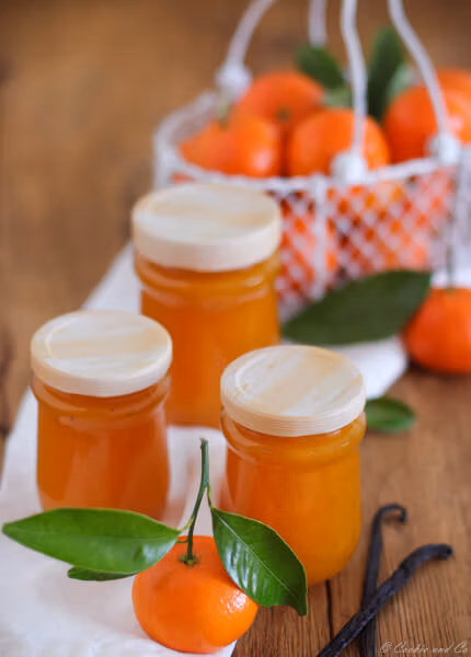 Mandarinen-Vanille-Konfitüre