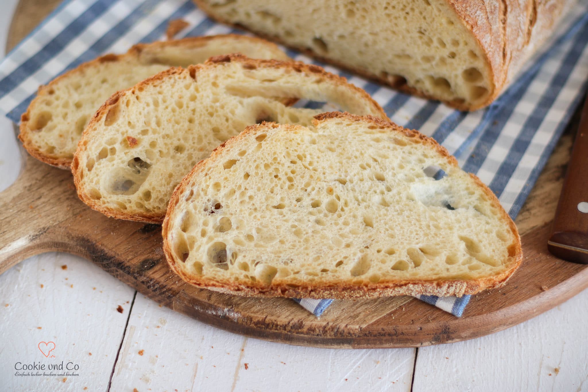 Knuspriges Weißbrot aus Gelbweizen