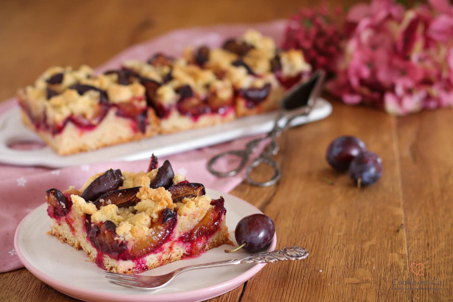 Zwetschgenkuchen Mit Streusel Vom Blech (Hefeteig)