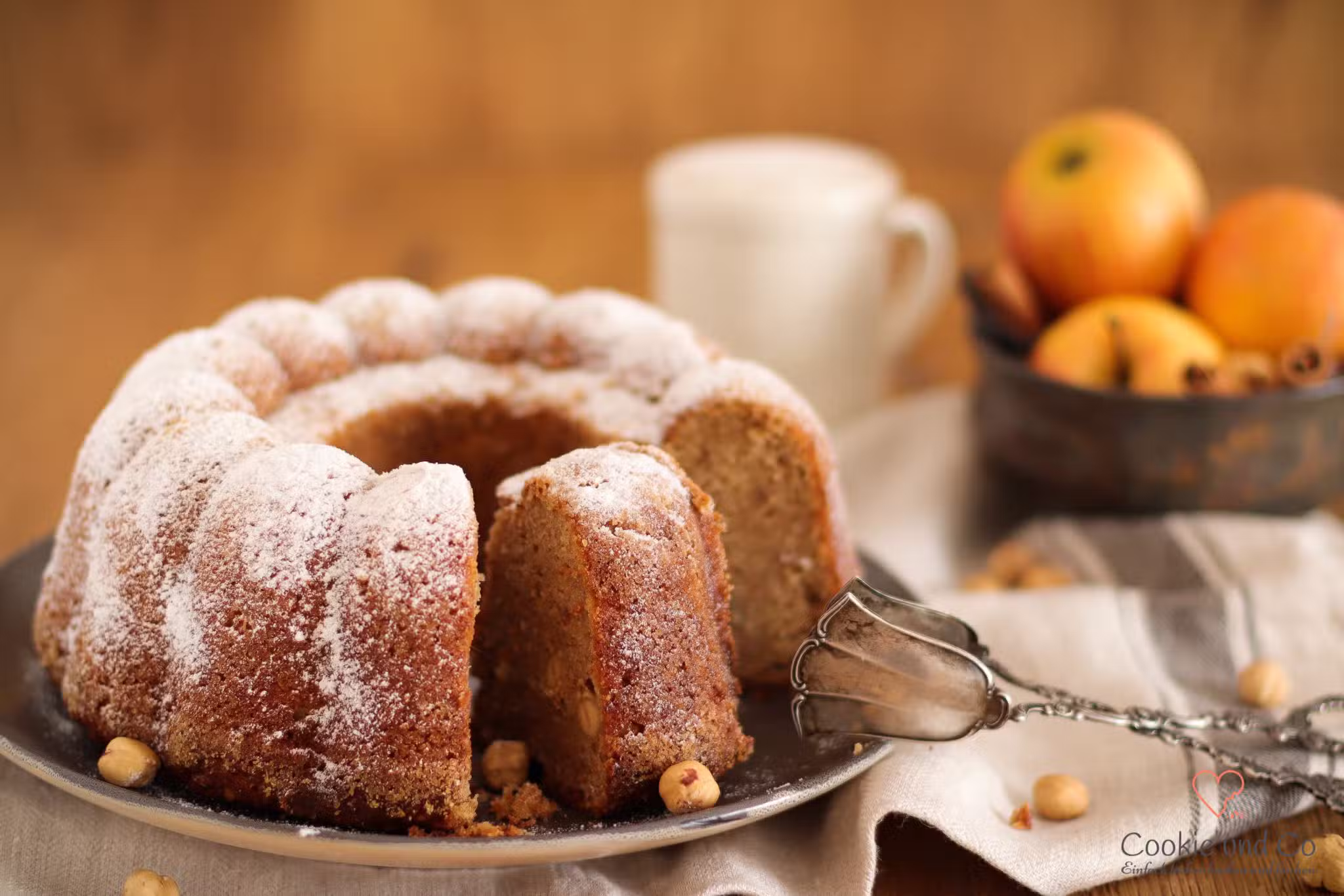 Saftiger Apfelkuchen aus Dinkelmehl