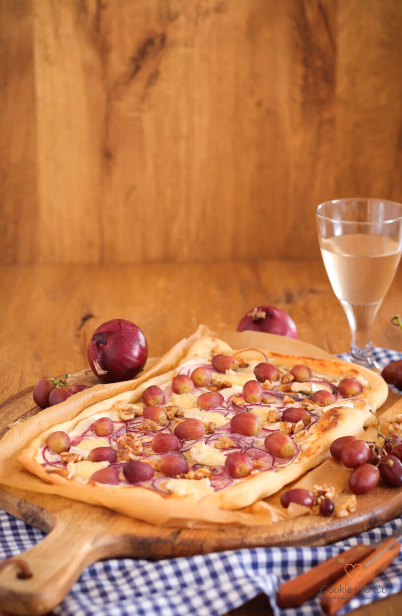 Flammkuchen mit Ziegenkäse