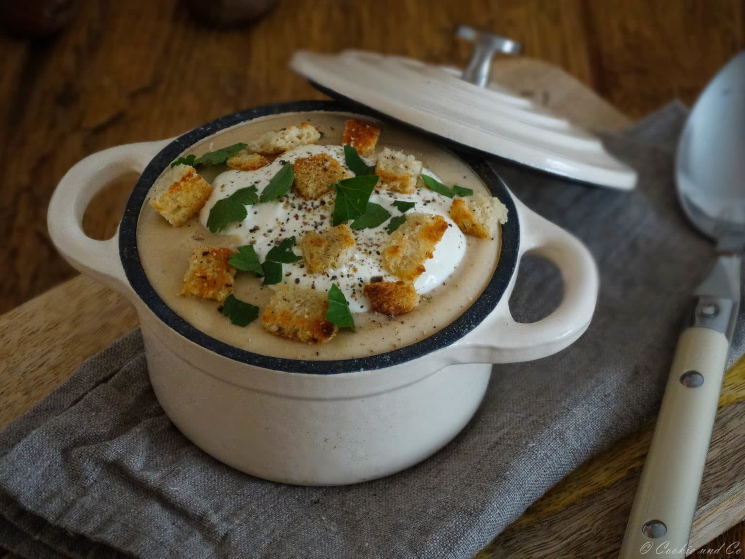 Einfache Maronen-Cremesuppe
