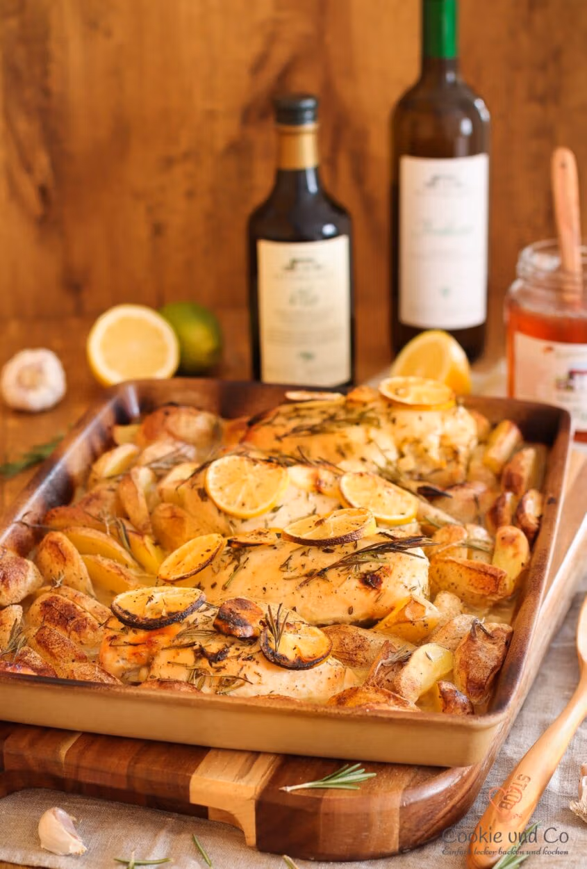 Zitronen-Huhn mit Honig