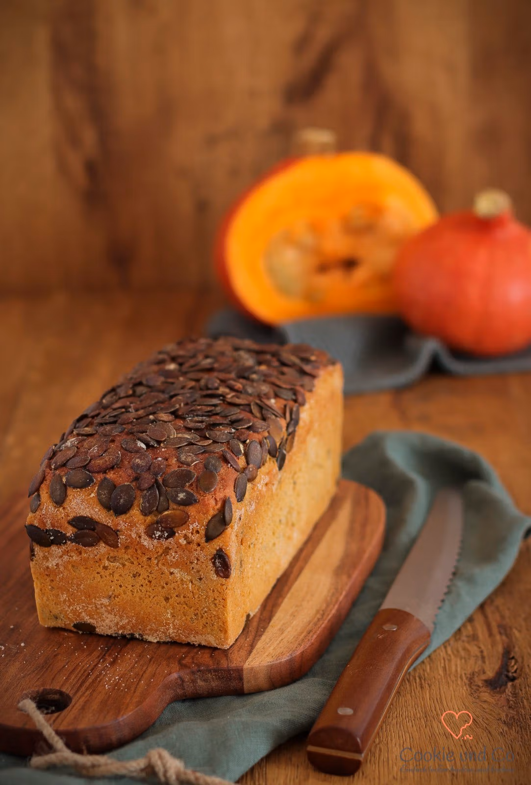 Kürbis-Kamut-Kasten (Herbstbrot)