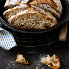 Französisches Landbrot mit Übernachtgare und ohne Hefe - Pain Paysans rustique