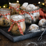 Quarkstollen-Konfekt und Stolle im Glas