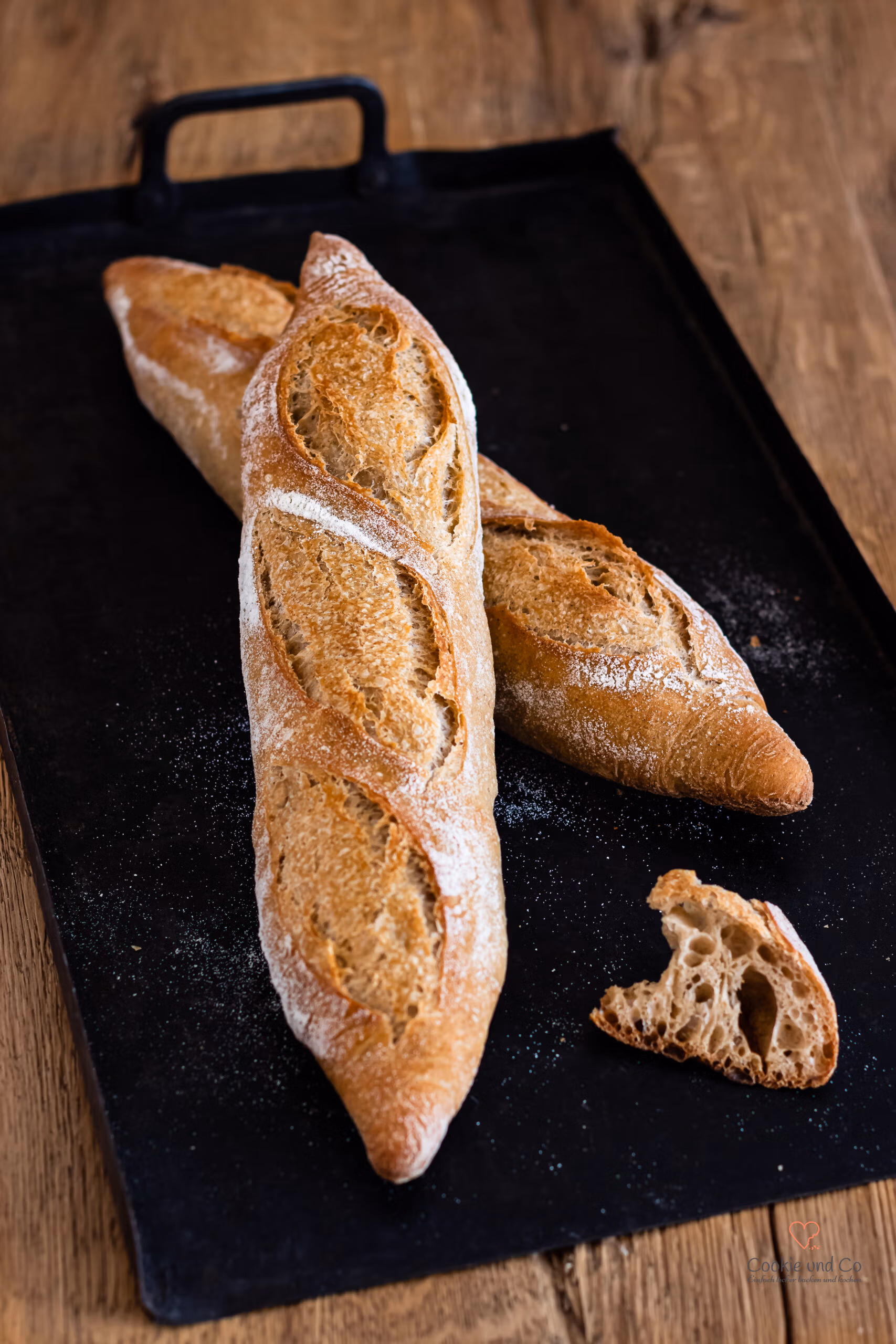 Rustikales Baguette wie in Frankreich