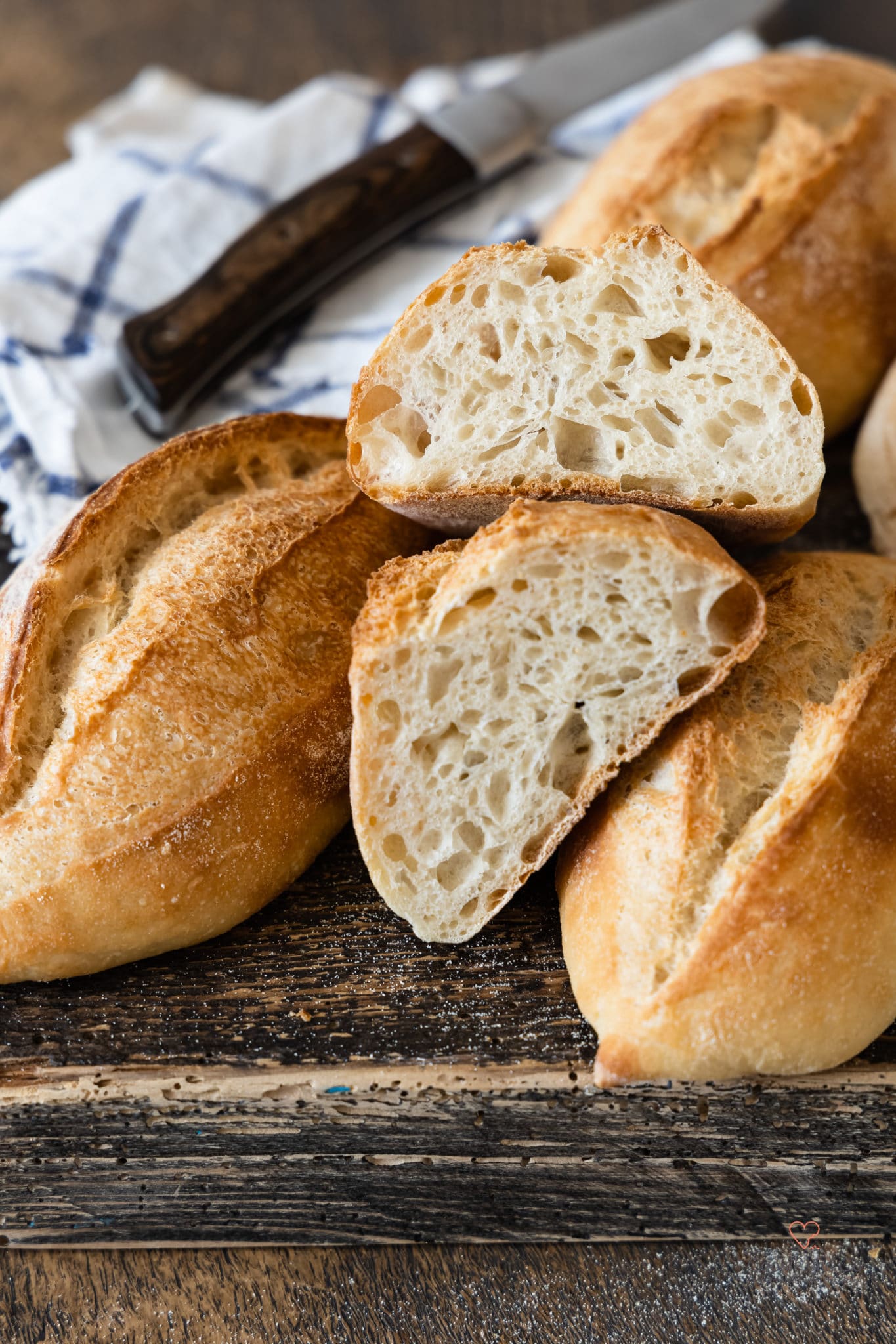 Dinkelbrötchen mit wenig Hefe und Übernachtgare