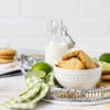 Limetten Cookies mit weißer Schokolade