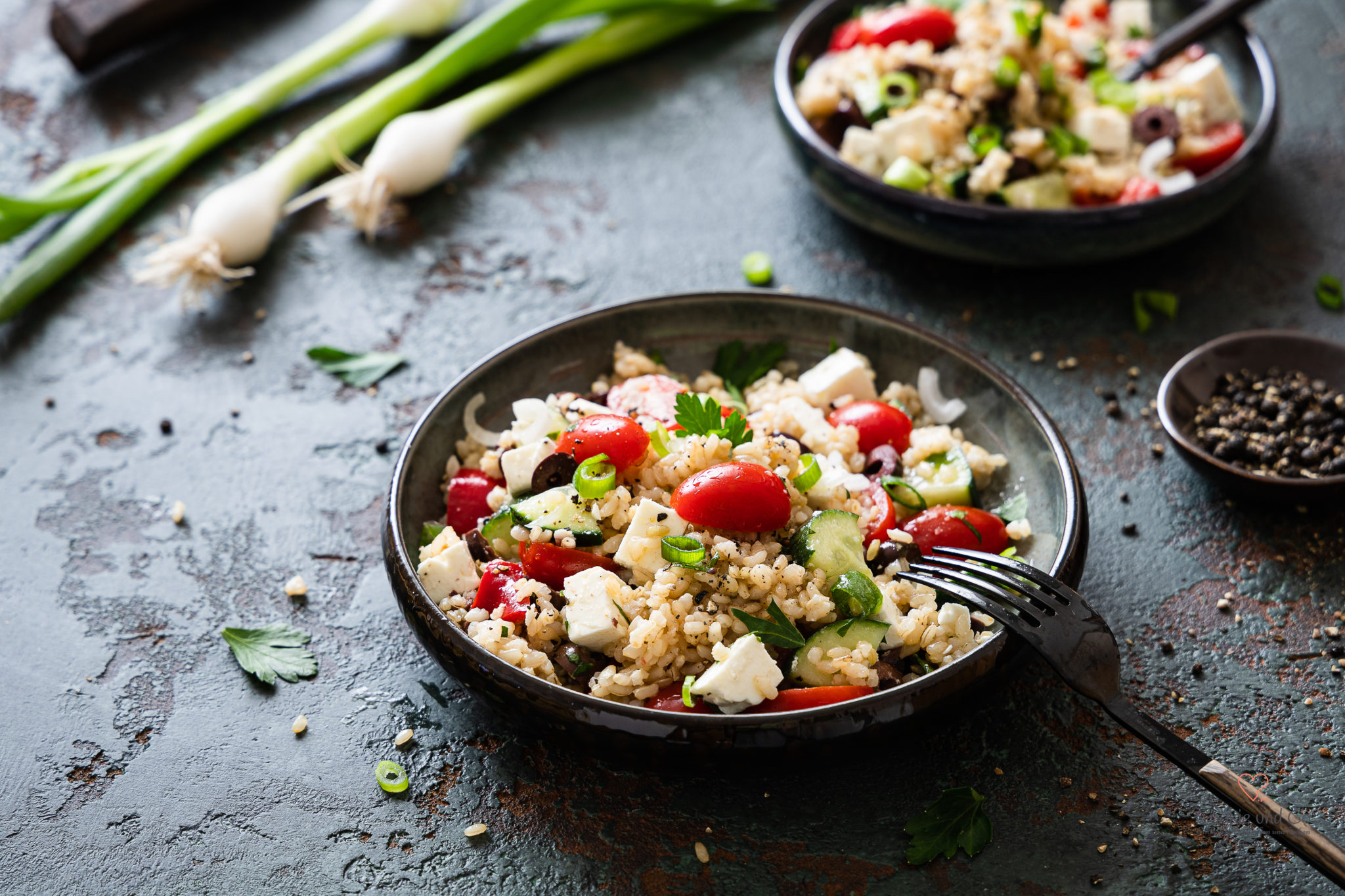 Vegetarischer Reissalat − einfach &amp; lecker