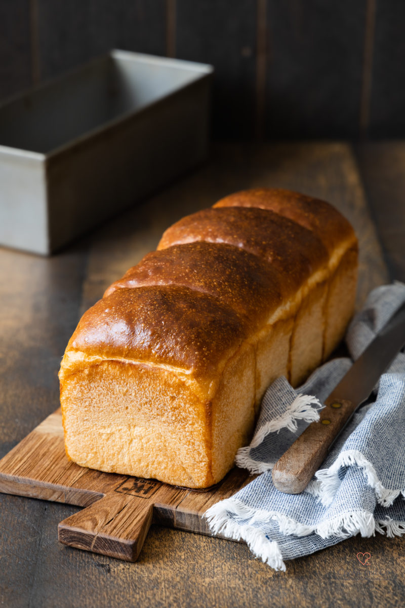 Softes Sandwichbrot, ein goldener Butter-Toast