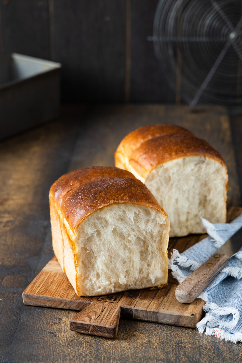 Softes Sandwichbrot, ein goldener Butter-Toast