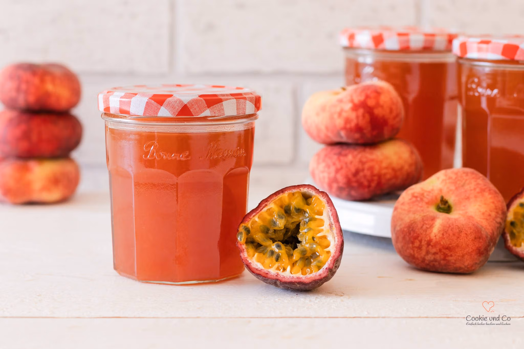 Pfirsich-Maracuja-Konfitüre