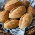 Mailänder Schrippen, knusprige Frühstücksbrötchen am selben Tag fertig oder mit Übernachtgare.