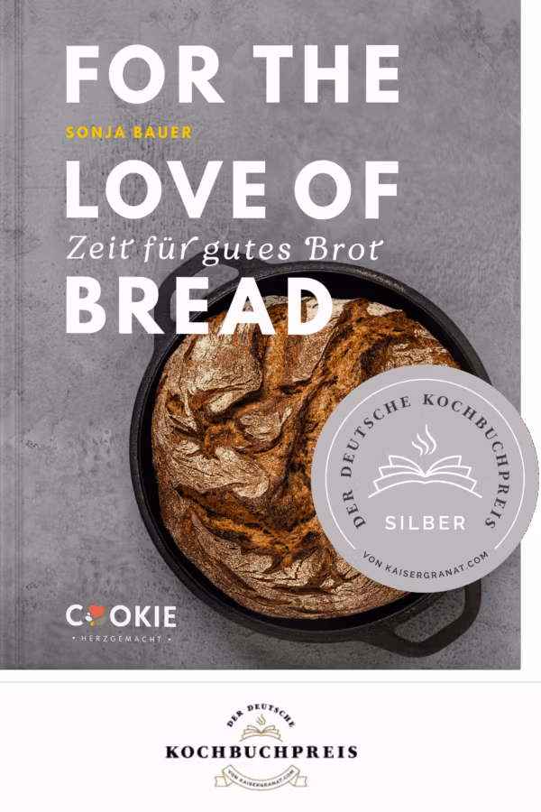 Silbermedaille für das Brotbackbch For the love of bread beim Deuschten Kochbuchpreis.