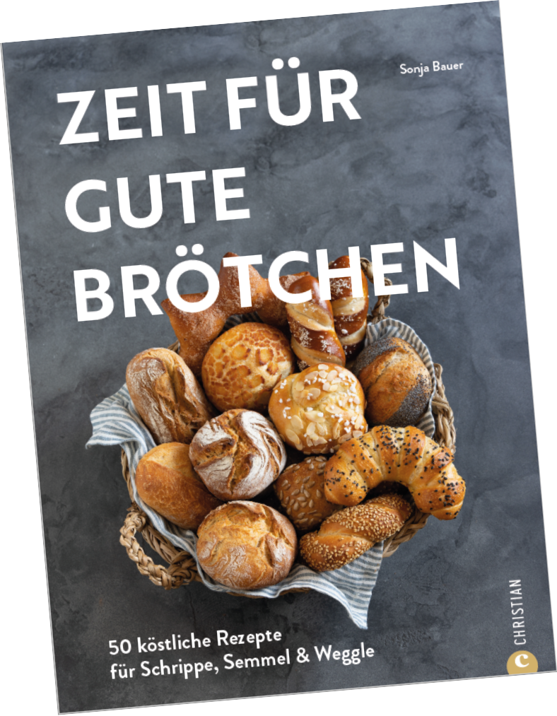 Cover des Backbuchs Zeit für gute Brötchen von Sonja Bauer.