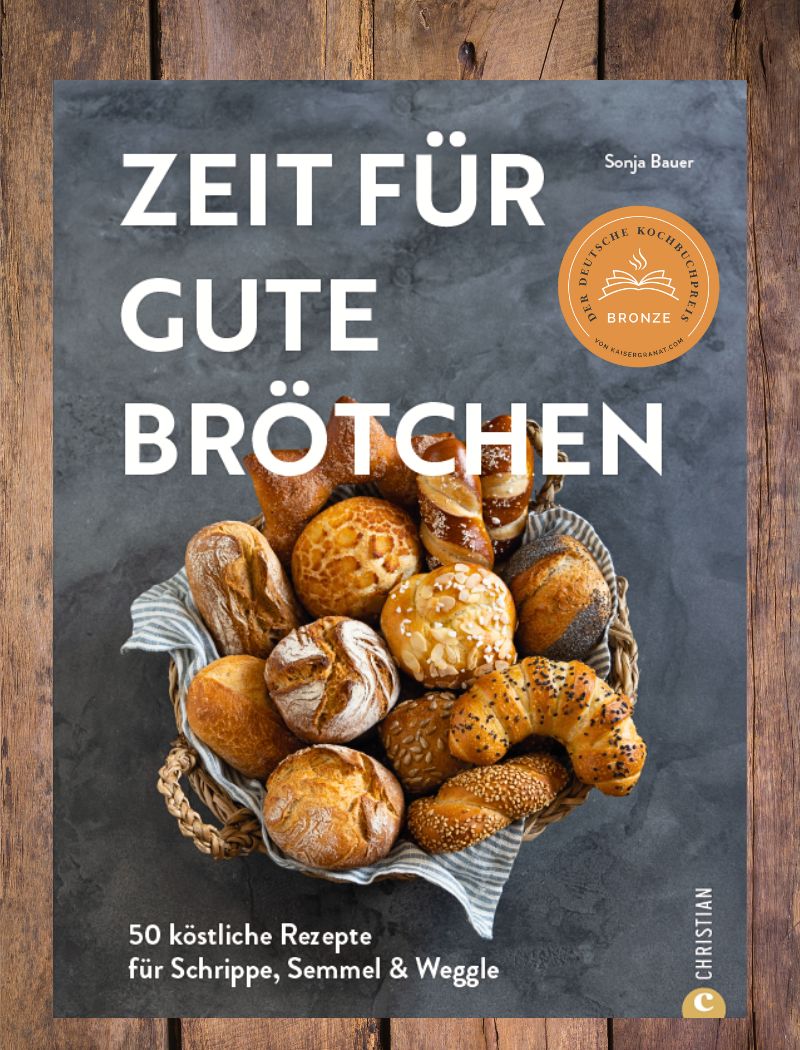 Backbuch mit 50 Rezepte für Brötchen von Sonja Bauer.