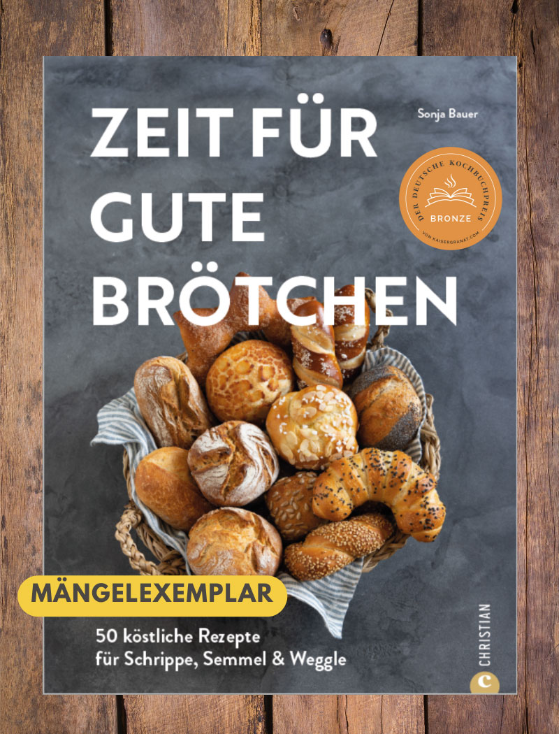 Cover vom Brötchenbuch Zeit für gute Brötchen von Sonja Bauer.