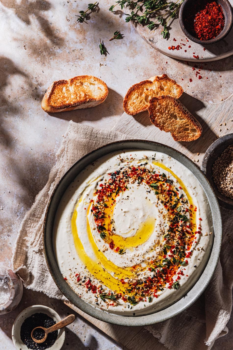 Feta-Dip mit Joghurt und Frischkäse