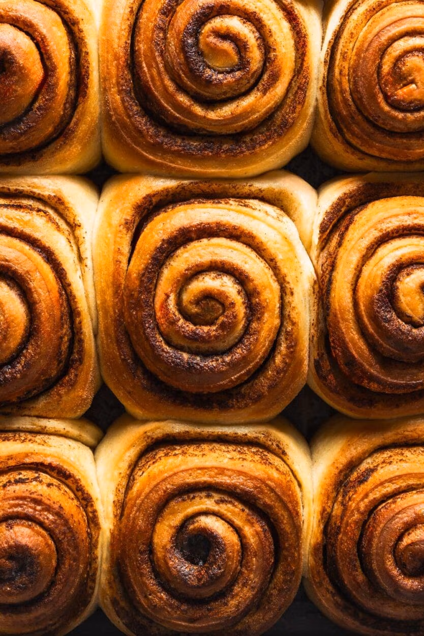 Zimtschnecken nach dem Backen