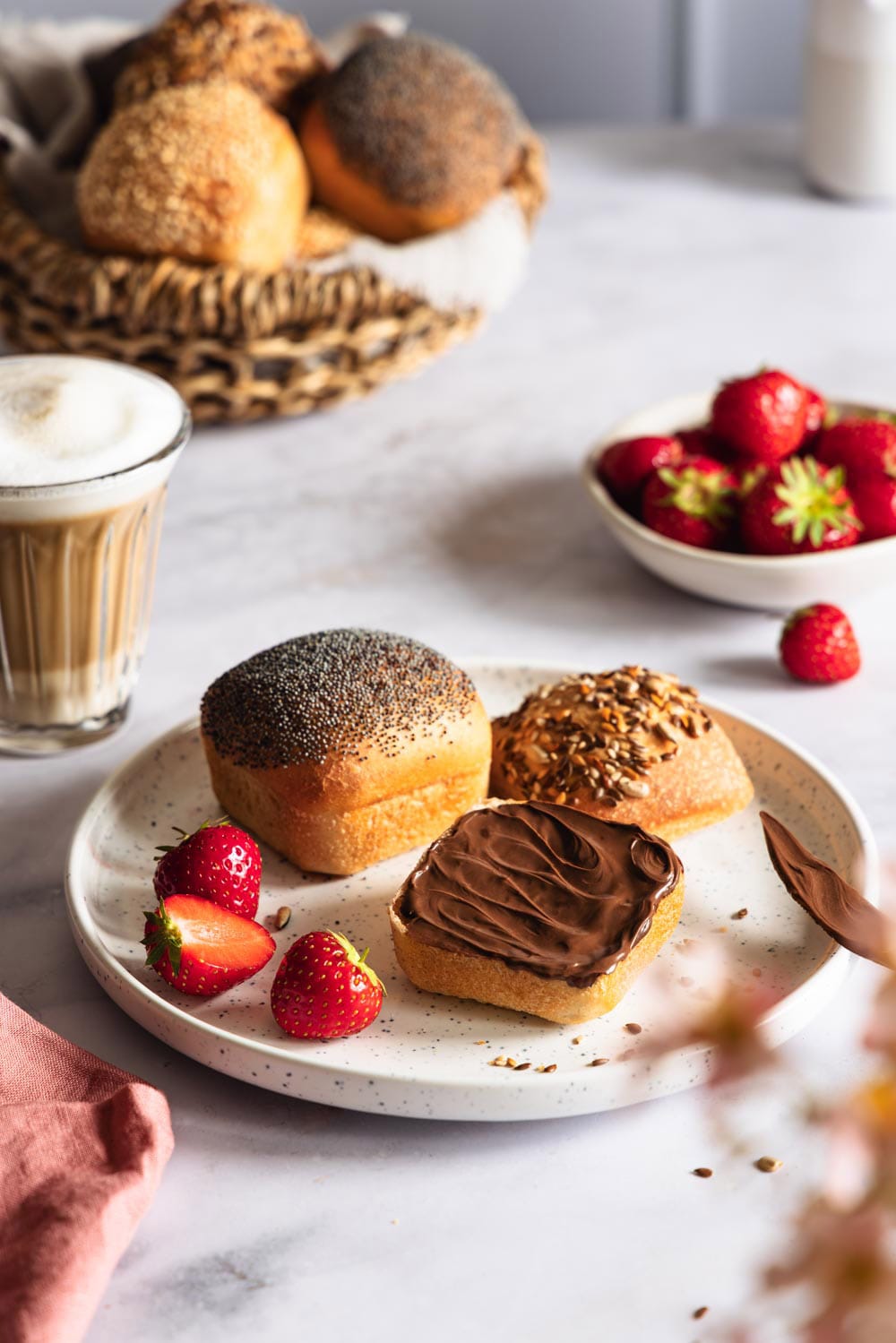 Frühstücksbrötchen aus der Brownieform Frühstücksbrötchen aus der Brownieform