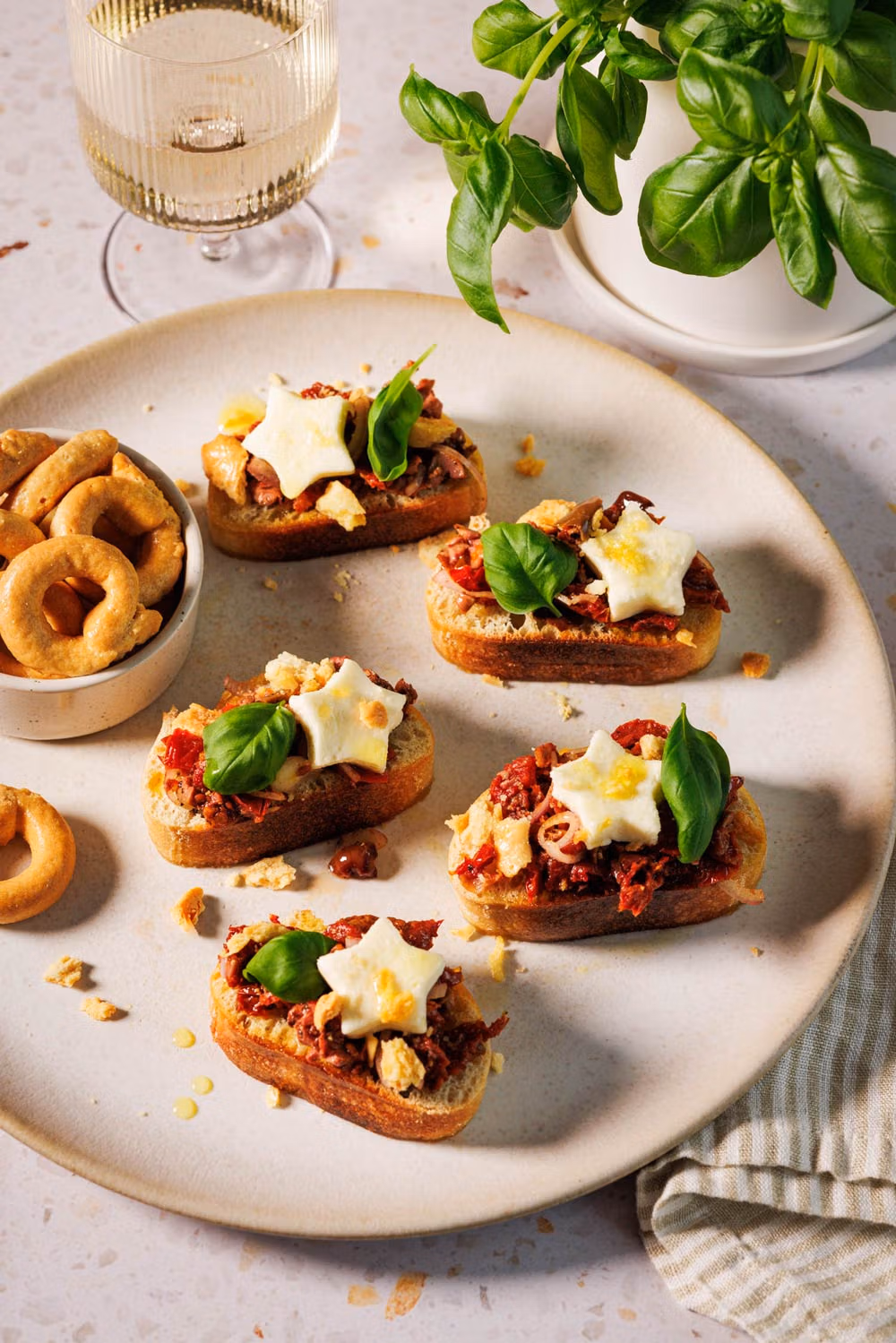 Bruschetta mit getrockneten Tomaten – ideal als Vorspeise