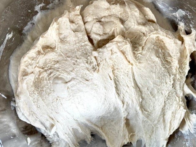 Autolyeteig für Focaccia.
