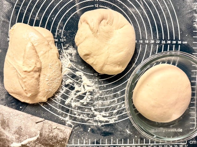 Pizzaballen formen.