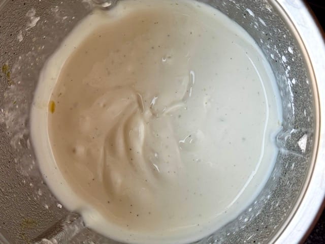 Quarkfüllung für Apfelkuchen mit Quark und Streusel.
