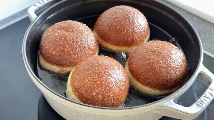 Berliner frittieren.