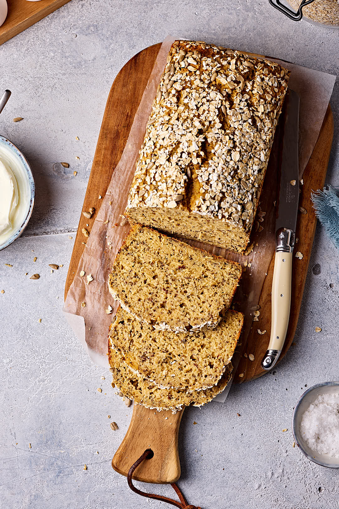 Schnelles Eiweißbrot mit Quark: Saftig & ohne Mehl