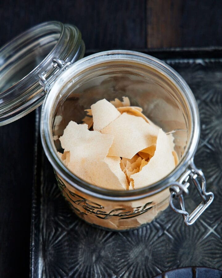 Getrockneter Sauerteig als Backup.